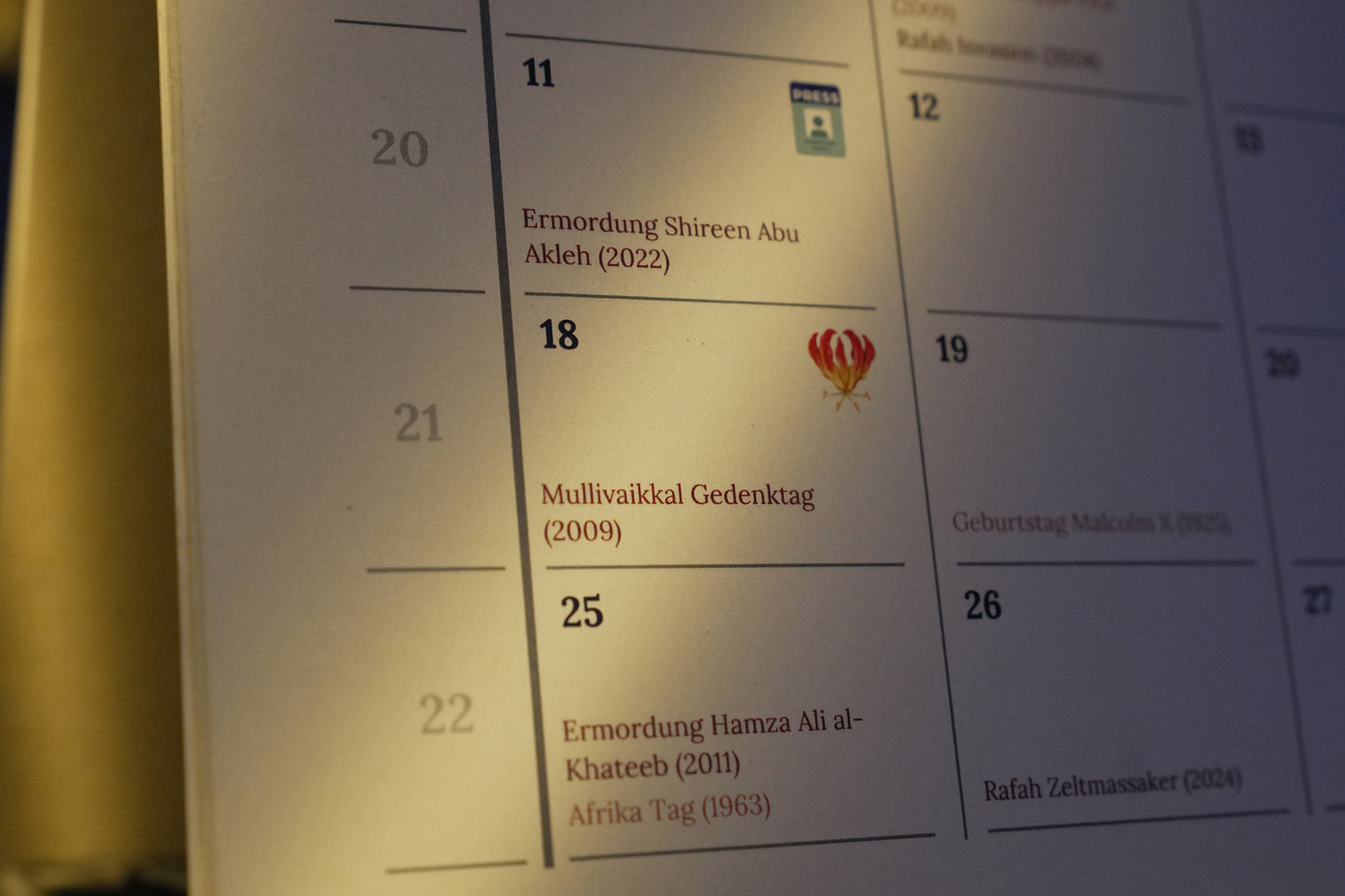 Liberation Kalender 2026